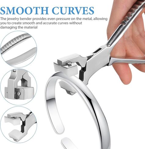 FRCOLOR Bracelet Bending Pliers Kit with Bending Bar Nylon Jaws Jewelry Making Tool for Diy Metal Cuff Bangle Crafting in Kuwait