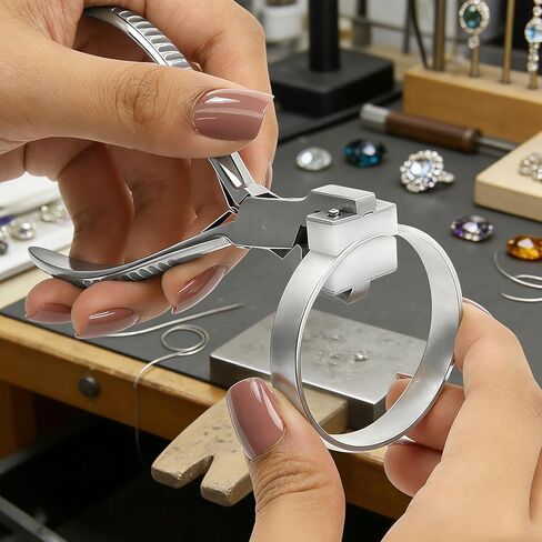 FRCOLOR Bracelet Bending Pliers Kit with Bending Bar Nylon Jaws Jewelry Making Tool for Diy Metal Cuff Bangle Crafting in Kuwait