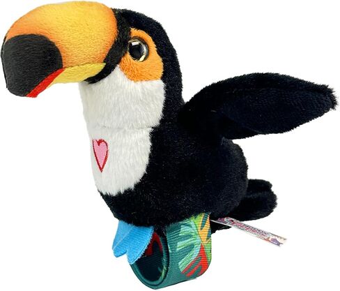 Birds 2 Pack - Toucan & Flamingo - Slap Bracelet Interactive Plush Toy Birds, They Chat-Sing-Mimic Each Other, Flap Wings, Kids 3+ in Saudi Arabia