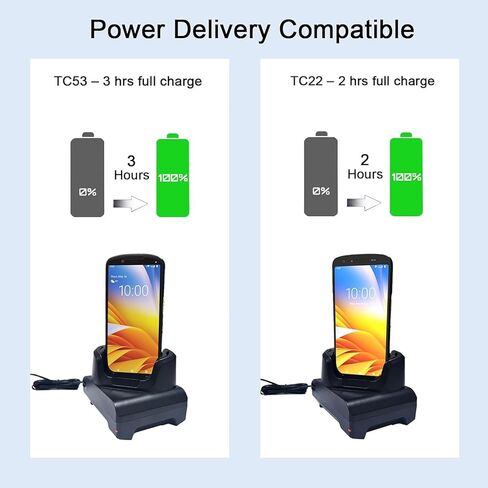 Single Slot Charging Cradle for Zebra TC53 TC58 TC22 TC27 TC21 TC26, Dock Charger with Boot Compatible, Fast Charging Station for Barcode Scanner CRDCUP-NGTC5NB-01 CRD-TC2L-BS1CO-01 in Saudi Arabia