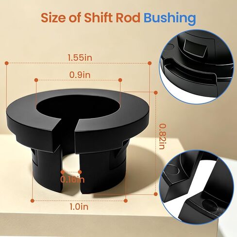 Shift Rod Bushing Fits for Volkswagen, Compatible with Beetle 1960-79, Karmann Ghia 1960-74, Bus 1950-66, Type 3 1962-73, Thing 1973-74, Vintage Air Cooled Shifter Bushing for Precise Shifting, 1 Pcs in Saudi Arabia
