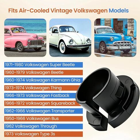 Shift Rod Bushing Fits for Volkswagen, Compatible with Beetle 1960-79, Karmann Ghia 1960-74, Bus 1950-66, Type 3 1962-73, Thing 1973-74, Vintage Air Cooled Shifter Bushing for Precise Shifting, 1 Pcs in Saudi Arabia