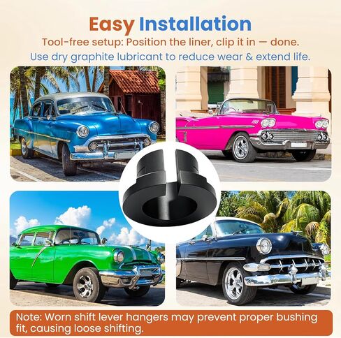 Shift Rod Bushing Fits for Volkswagen, Compatible with Beetle 1960-79, Karmann Ghia 1960-74, Bus 1950-66, Type 3 1962-73, Thing 1973-74, Vintage Air Cooled Shifter Bushing for Precise Shifting, 1 Pcs in Saudi Arabia