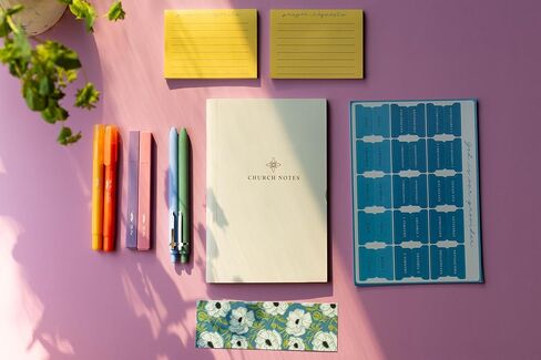 Mr. Pen Selah Mini Bible Journaling Kit – Church Notes Journal, 75 Bible Tabs, Bookmark, 2 Cross Pens, 2 Gel Highlighters, 2 Chisel Tip Highlighters & PrayerSticky Notes – Bible Study Gift Set in Saudi Arabia