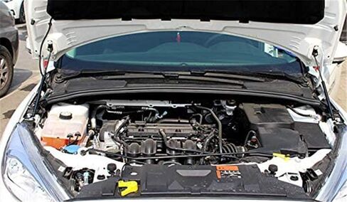 طيران عالي لسيارة Ford Focus MK3 2012-2018 جاك هيدروليكي للسيارة غطاء أمامي يدعم دعامات غطاء المحرك والصدمات ومخمدات النوابض من الفولاذ المقاوم للصدأ (غير مناسب ST، طراز RS) in Saudi Arabia