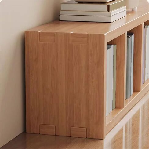 Bookcase Desk Shelf Organizer Wooden Small Bookshelf Display Stand for Office Decor Modern in Saudi Arabia