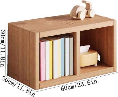 Bookcase Desk Shelf Organizer Wooden Small Bookshelf Display Stand for Office Decor Modern in Saudi Arabia
