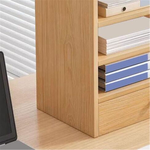 Bookcase Bookshelf with Drawer Home Tabletop Simple Open Storag Rack for Office Modern in Saudi Arabia