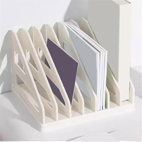 Bookcase Multi-partition Desktop Small Bookshelf File Storage Rack for Office Dormitory Modern in Saudi Arabia