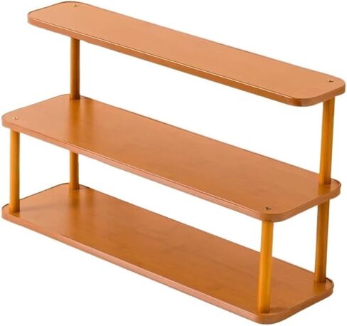 Bookcase Small Open Three-Layer Storage Rack Office Density Board Desktop Bookshelf Modern in Saudi Arabia