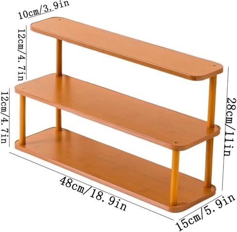 Bookcase Small Open Three-Layer Storage Rack Office Density Board Desktop Bookshelf Modern in Saudi Arabia