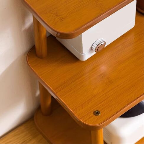Bookcase Small Open Three-Layer Storage Rack Office Density Board Desktop Bookshelf Modern in Saudi Arabia