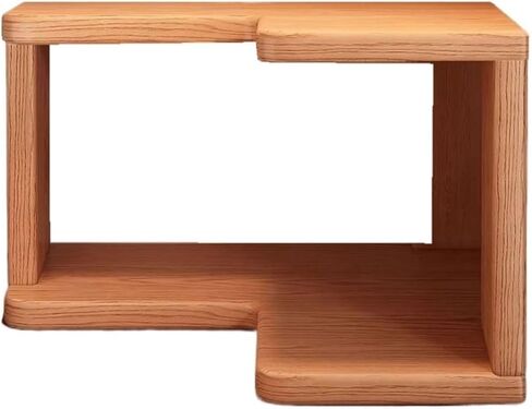 Bookcase Desktop Wooden Minimalist Small Bookshelf Home Corner Organizer Shelf Modern(Large) in Saudi Arabia