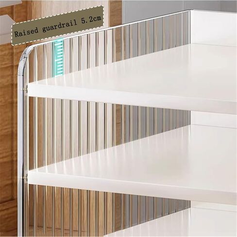 Bookcase Desktop Multi-Layer Acrylic Bookshelf Small Document Storage Box with Increase Fence Modern in Saudi Arabia
