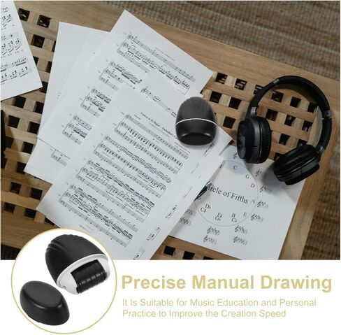Five Lines Roller Stamp Self Inking Handwriting Tool for Music Notation for Piano Guitar Lessons Classroom Home Use Efficient Teaching Aid for Music Theory in Saudi Arabia