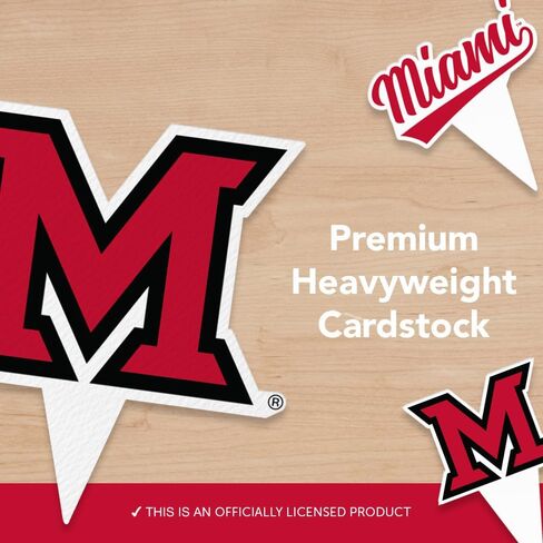 مجموعة أغطية الكب كيك وأغطية الكيك من Desert Cactus Miami University (أوهايو) - MU RedHawks 25 قطعة من لوازم حفلات الطعام والديكورات والتخرج ويوم اللعب in Kuwait