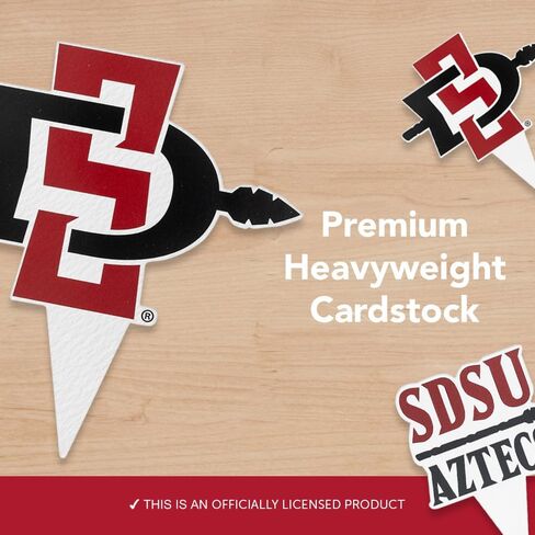 مجموعة أغطية الكب كيك وأغطية الكيك من جامعة ولاية سان دييغو من صبار الصحراء - SDSU Aztecs 25 قطعة من لوازم حفلات الطعام والديكورات والتخرج ويوم اللعب in Kuwait