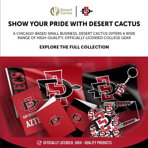 مجموعة أغطية الكب كيك وأغطية الكيك من جامعة ولاية سان دييغو من صبار الصحراء - SDSU Aztecs 25 قطعة من لوازم حفلات الطعام والديكورات والتخرج ويوم اللعب in Kuwait