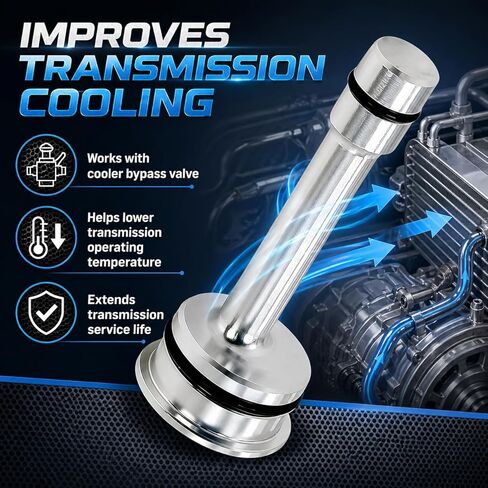 Transmission Cooler Barbell Cooler Change Hot Melt Bypass Plug Compatible with Sierra Allison Silverado 6L80 6L90 8L90 in Saudi Arabia