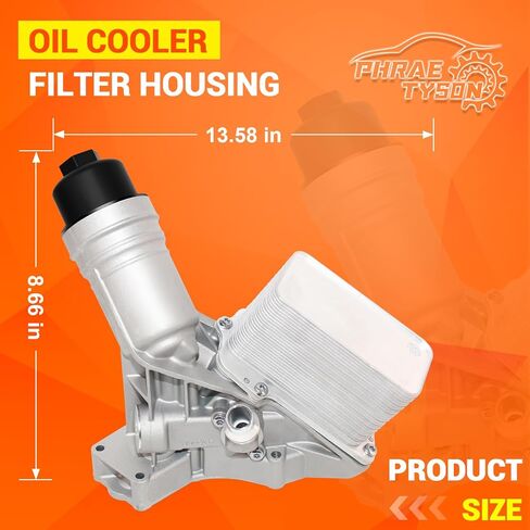 Upgraded Aluminum Oil Cooler Filter Housing Compatible with 2016-2018 BMW 340i/ 340i xDrive 2017-2020 440i/ 440i xDrive 2017-2019 540i/ 540i xDrive 2018-2019 BMW X3 3.0L Turbo 11428583895 in Saudi Arabia
