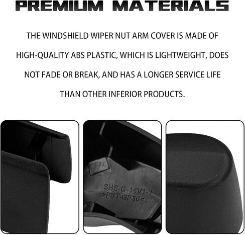 استبدال غطاء ذراع ممسحة الزجاج الأمامي الخلفي 61627366061 لسيارة BMW X1 F48 2016-2022 X2 2018-2023 غطاء غطاء ذراع الممسحة الخلفية، ملحقات ممسحة الزجاج الأمامي للسيارة من البلاستيك الأسود in Kuwait