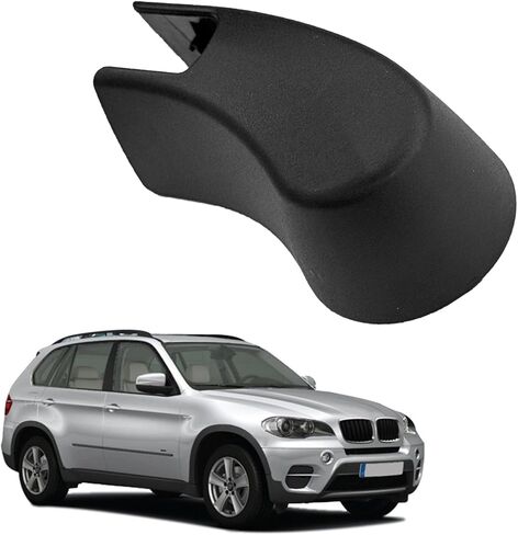 استبدال غطاء ذراع ممسحة الزجاج الأمامي الخلفي 61627366061 لسيارة BMW X1 F48 2016-2022 X2 2018-2023 غطاء غطاء ذراع الممسحة الخلفية، ملحقات ممسحة الزجاج الأمامي للسيارة من البلاستيك الأسود in Kuwait