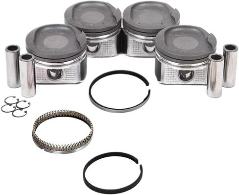 Piston And Rings Set 13101-0D040 13101-22140 Compatible With Celica GT MR2 1.8L 1ZZFE 4p Engine 00-08 88969051 in Kuwait