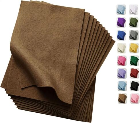 Soft White Felt Fabric Sheets for Crafts, 8 x 12 Inch Felt Squares, 20 Pcs 1.6mm Thick Nonwoven Fabric for DIY Projects, Sewing, Patchwork and Decoration in Saudi Arabia