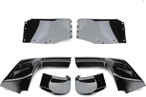 Rear Lip Bumper Diffuser Compatible with Chevy Camaro SS LT LS 2016-2024, 7PC Rear Bumper Lip Lower Protector Body Kit (Glossy Black) in Kuwait