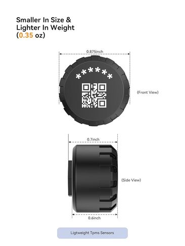 نظام مراقبة ضغط إطارات الدراجات النارية، TPMS بلوتوث للدراجات النارية - مراقبة ضغط الإطارات ودرجة الحرارة في الوقت الحقيقي مع أجهزة استشعار خارجية مزدوجة لجذع الصمام، TPMS لاسلكي مقاوم للماء (2) in Kuwait