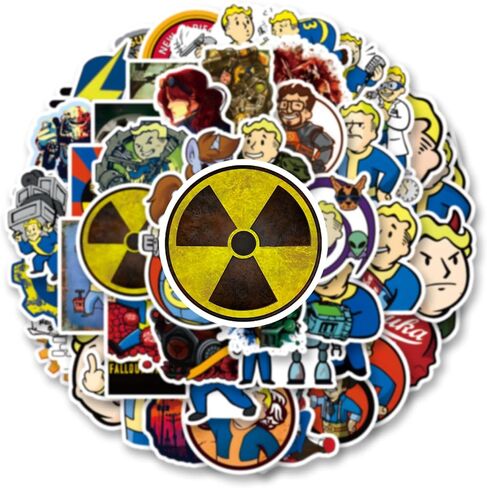 50pcs Fallout GMVAESKY Merchandise Stickers for Bottle, Laptop, Refrigerator & More in Saudi Arabia
