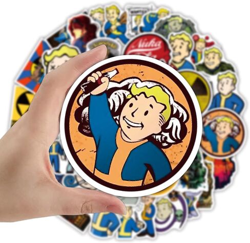 50pcs Fallout GMVAESKY Merchandise Stickers for Bottle, Laptop, Refrigerator & More in Saudi Arabia