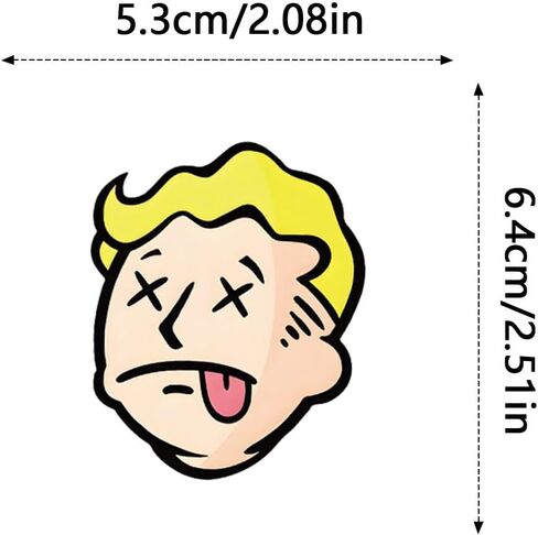 50pcs Fallout GMVAESKY Merchandise Stickers for Bottle, Laptop, Refrigerator & More in Saudi Arabia