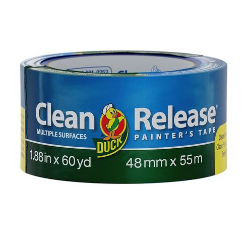 شريط رسام للإصدار النظيف من Duck Brand، 1.41 بوصة × 60 ياردة، أزرق، لفة واحدة (240194) in Saudi Arabia