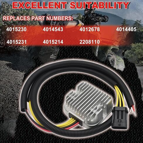 4014543 Voltage Regulator Rectifier Fit For Polaris Sportsman 550 850 Forest X2 Touring XP| 450HD HO| 570 EFI X2 SP|Scrambler 850|Hawkeye 325 Replace # 4015230 4012678 4014405 4015231 in Saudi Arabia