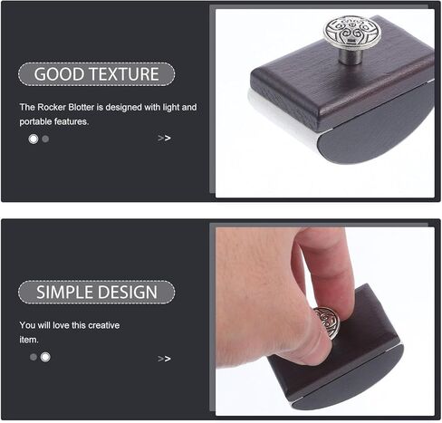 Ink Absorbent Rocker Blotter Quick-Drying Tool Desk Blotting Paper for Fountain Pen Calligraphy Writing Supplies Aluminum Alloy Pen in Saudi Arabia
