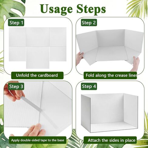 Yalumo Cardboard Diorama Box Kit, 2 Pack Diorama Box for Display, White Cardboard Project Supplies with Double Sided Tapes for DIY Crafts Toys School Projects Model Scenes, 13 x 8.7 x 8.3 Inch in Saudi Arabia