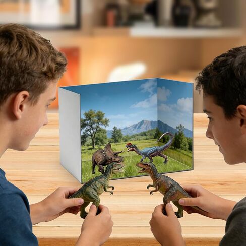 Yalumo Cardboard Diorama Box Kit, 2 Pack Diorama Box for Display, White Cardboard Project Supplies with Double Sided Tapes for DIY Crafts Toys School Projects Model Scenes, 13 x 8.7 x 8.3 Inch in Saudi Arabia