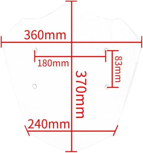 Motorcycle Windscreen Compatible with Rocket 3 R 3R 2020 2021 2022 in Saudi Arabia