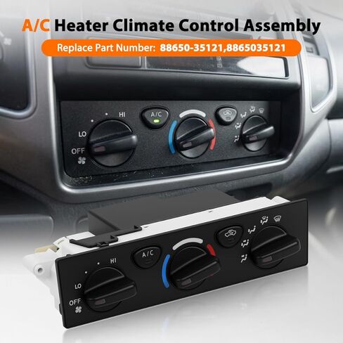 A/C Heater Climate Control Assembly Compatible with Toyota 4Runner 2001 2002,for Toyota Tacoma 2001 2002 2003 2004 AC Heat Temp Climate Control Panel Module Replace 88650-35121,8865035121 in Saudi Arabia