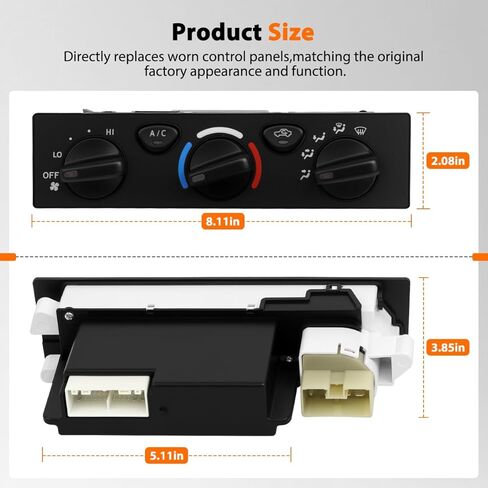 A/C Heater Climate Control Assembly Compatible with Toyota 4Runner 2001 2002,for Toyota Tacoma 2001 2002 2003 2004 AC Heat Temp Climate Control Panel Module Replace 88650-35121,8865035121 in Saudi Arabia