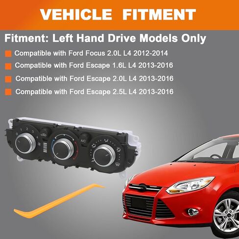 CM5T-19980-CE AC Heater Climate Control Module Compatible with Ford Focus 2012-2014 2.0L L4 Fit for Ford Escape 2013-2016 1.6L 2.0L 2.5L L4 CM5T-19980-AE in Saudi Arabia