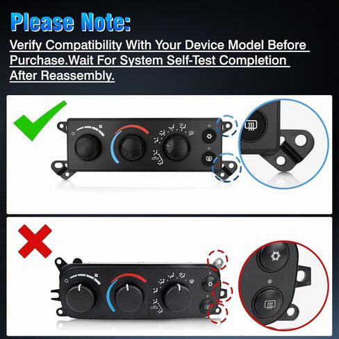HVAC Climate Control Module Panel with Pry Tool, AC Heater Control Switch Unit Compatible with Dodge Ram 1500 2500 3500 2006-2008, Dakota 2008-2011, Replaces 55057079AB, P55056569AD in Saudi Arabia