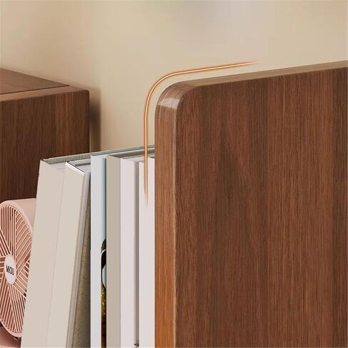 Bookcase Desktop Adjustable Bookshelf Expandable Density Board Organizer Shelf with Drawer Modern in Saudi Arabia