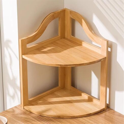 Bookcase Desk Simple Small Bookshelf Home Two Layers Corner Storage Rack Modern in Saudi Arabia