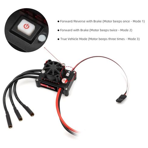 Brushless Splash-Proof Power Kit Combo ESC 75A/480 with 3.175mm Shaft 3650 5300KV for 1/10 SCX10 TRX4 RC Car Truck Racing/Off-Road/High-Speed ​​Vehicles in Saudi Arabia
