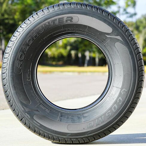 إطارات كوزمو RoadHunter Truck/SUV Touring Radial Tire-255/70R18 255/70/18 255/70-18 113H نطاق التحميل SL 4-Ply BSW جدار جانبي أسود UTQG 560AA in Kuwait