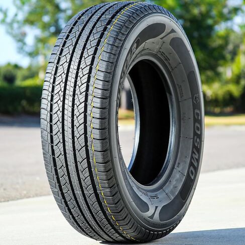 إطارات كوزمو RoadHunter Truck/SUV Touring Radial Tire-255/70R18 255/70/18 255/70-18 113H نطاق التحميل SL 4-Ply BSW جدار جانبي أسود UTQG 560AA in Kuwait