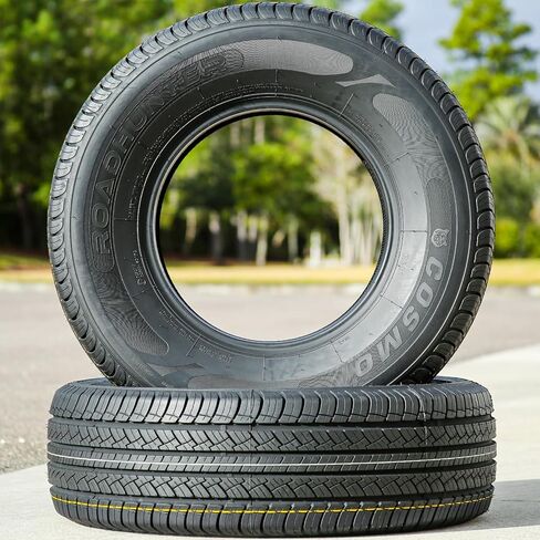 إطارات كوزمو RoadHunter Truck/SUV Touring Radial Tire-255/70R18 255/70/18 255/70-18 113H نطاق التحميل SL 4-Ply BSW جدار جانبي أسود UTQG 560AA in Kuwait