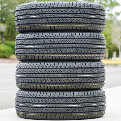 إطارات كوزمو RoadHunter Truck/SUV Touring Radial Tire-255/70R18 255/70/18 255/70-18 113H نطاق التحميل SL 4-Ply BSW جدار جانبي أسود UTQG 560AA in Kuwait